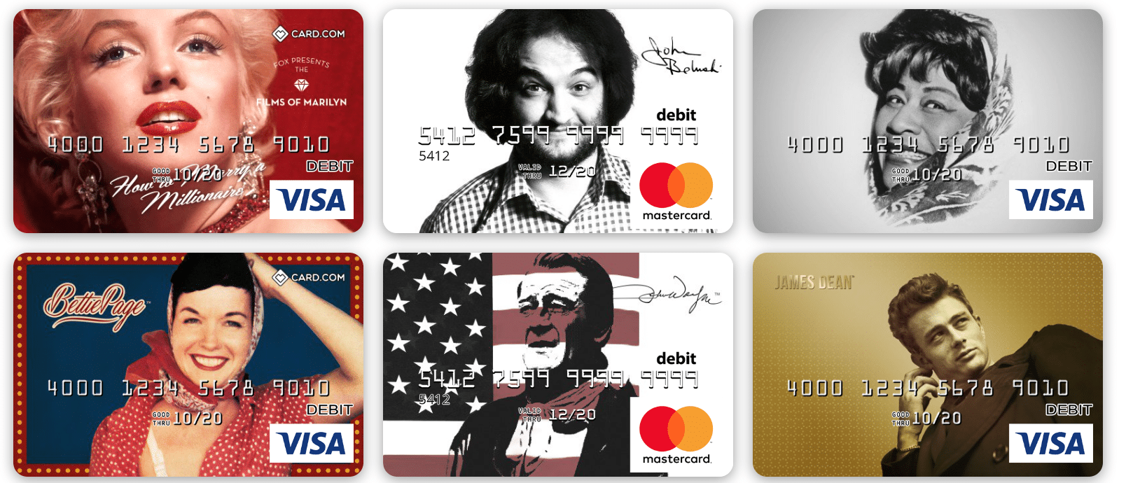 Personalized debit cards from Card.com