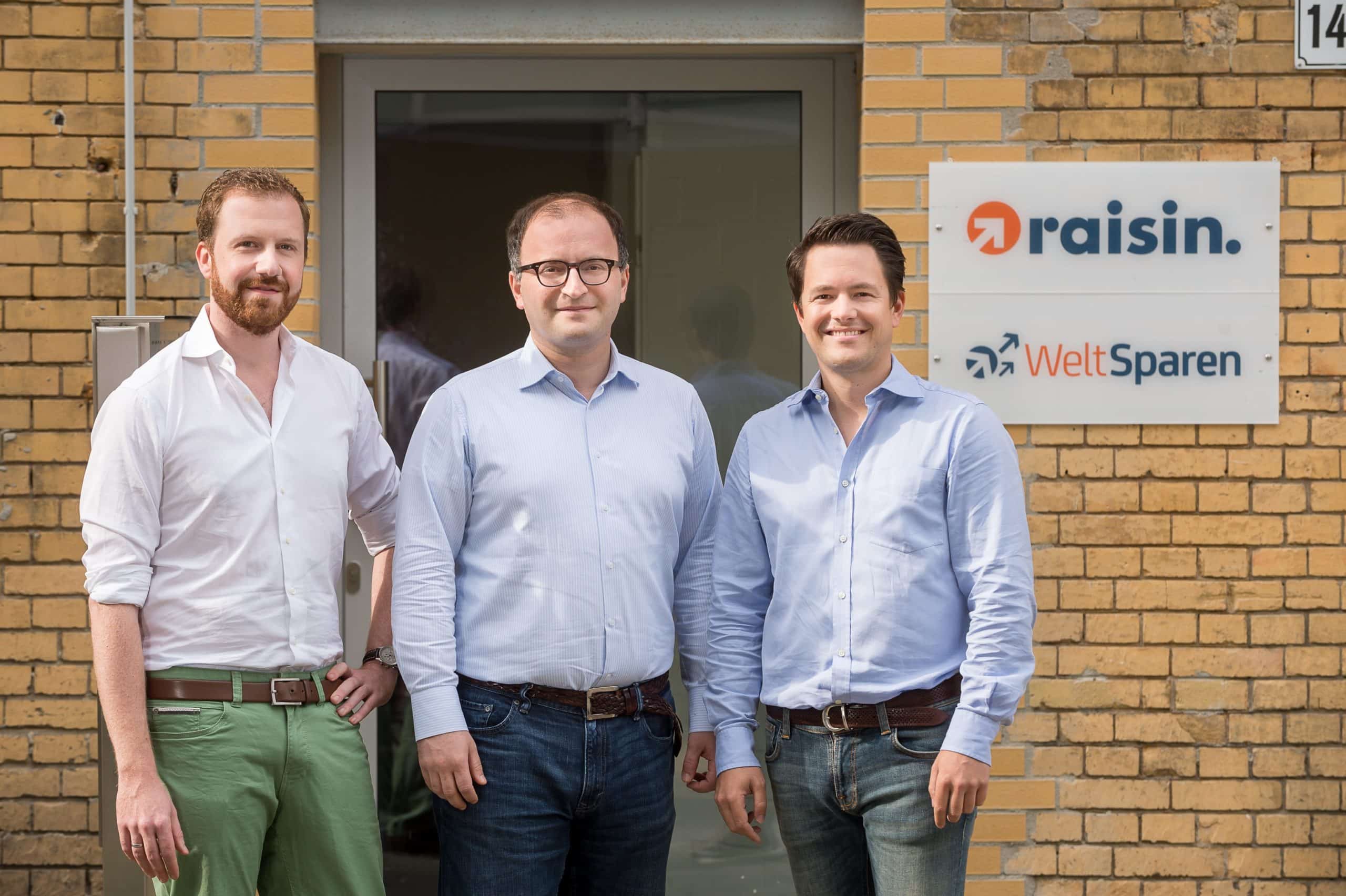 Raisin executives (from left to right) Frank Freund, Tamaz Georgadze and Michael Stephan