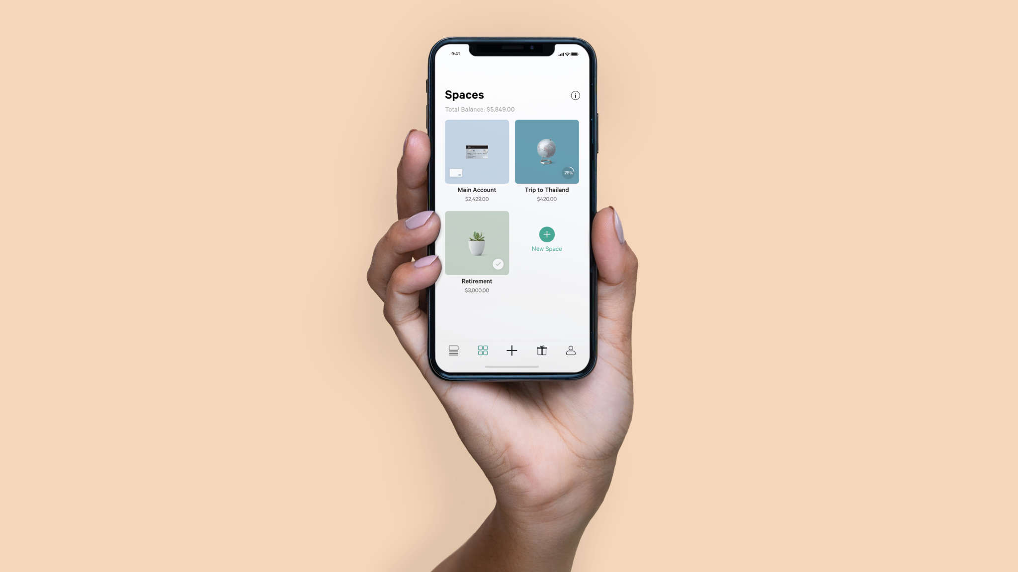 N26 allows customers to set up savings sub-accounts.