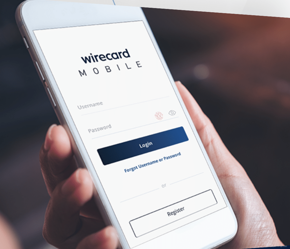 Wirecard app interface