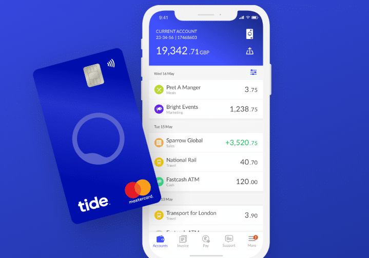 The Tide app and card