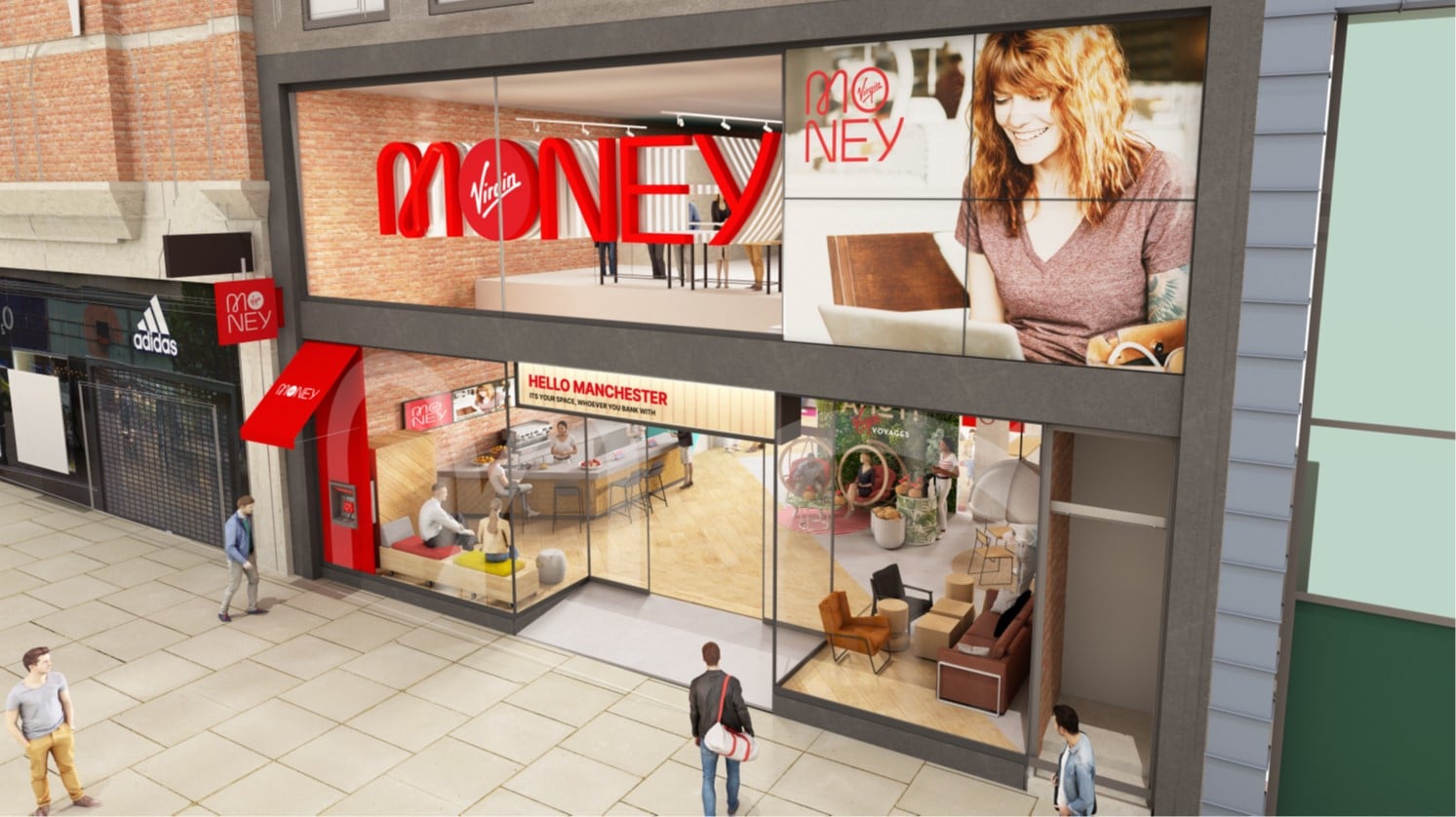 Virgin Money's Manchester branch