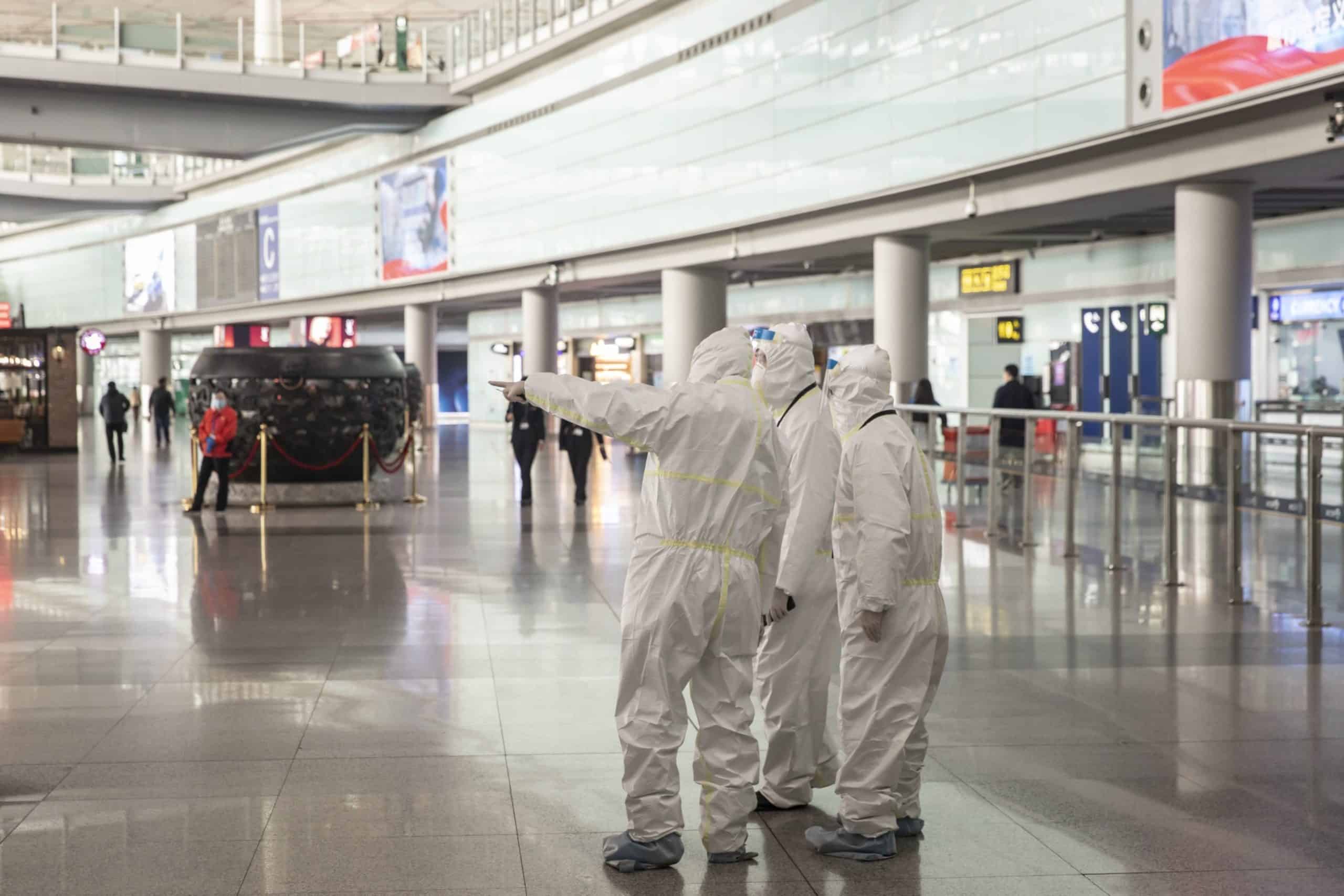 Inside Terminal Three of the Capital International Airport in Beijing, China, on Wednesday, March 18, 2020. Photographer: Qilai Shen/Bloomberg