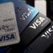 Visa Inc. credit and debit cards are arranged for a photograph in Washington, D.C., U.S., on Monday, April 22, 2019. Visa Inc. is scheduled to release earnings figures on April 24.