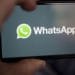 The Facebook Inc. WhatsApp logo is displayed on an Apple Inc. iPhone in an arranged photograph taken in Arlington, Virginia, U.S. on Monday, April 29, 2019. Facebook paid out a $123 million fine to EU antitrust regulators for failing to provide accurate information during their review of Facebook's WhatsApp takeover. Photographer: Andrew Harrer/Bloomberg