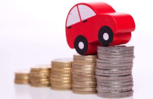 Car on coins
