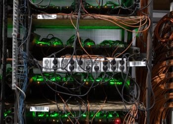 Racks of mining rigs at the Minto cryptocurrency mining center in Nadvoitsy, Russia, on Friday, Dec. 17, 2021. Bitcoin extended its five-week slide from an all-time high with risk sentiment across global financial markets dwindling.