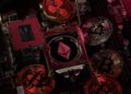 Bitcoin Btc, Ripple, Ethereum, Cpu Central Processor On Digital Pc Motherboard Cryptocurrency Mining