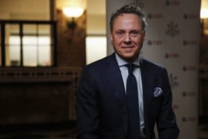 Ralph Hamers, chief executive officer of UBS Group AG, at the company's headquarters in Zurich, Switzerland, on Tuesday, Jan. 26, 2021. UBS plans to buy back as much as 4 billion francs ($4.5 billion) of shares over the next three years, bolstering shareholder returns after income from managing client assets and investment banking propelled gains at the worlds largest wealth manager.