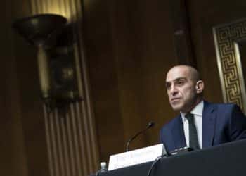 Rostin Behnam, chairman of the Commodity Futures Trading Commission (CFTC), speaks during a Senate Agriculture, Nutrition and Forestry Committee hearing in Washington, D.C., U.S., on Wednesday, Feb. 9, 2022. The top Democrats and Republicans on the committee last month sent a letter to the CFTC calling for the regulator to take a more active role in overseeing cryptocurrencies.
