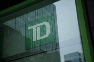 Signage on a Toronto-Dominion (TD) Canada Trust bank branch in Toronto, Ontario, Canada, on Wednesday, March 2, 2022. Toronto-Dominion Bank agreed to buy First Horizon Corp. for $13.4 billion, putting its massive capital stockpile to use for its largest deal ever and expanding its presence in the U.S. Southeast.