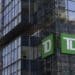 A Toronto-Dominion (TD) bank in downtown Montreal, Quebec, Canada, on Thursday, April 28, 2022. Five Canadian banks had their price targets cut an average of 6% at RBC Capital Markets on prospects that escalating macro risks could weigh on profits.
