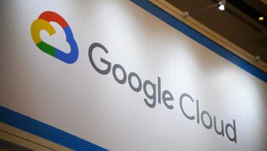 Google Cloud sign with logo