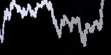 A data graph tracks the movement of stocks on the stock exchange in Germany. Photographer: Bloomberg Creative Photos/Bloomberg Creative Collection