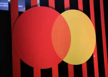 Signage for Mastercard during the Singapore FinTech Festival in Singapore, on Thursday, Nov. 3, 2022. The conference runs through Nov. 4. Photographer: Lionel Ng/Bloomberg