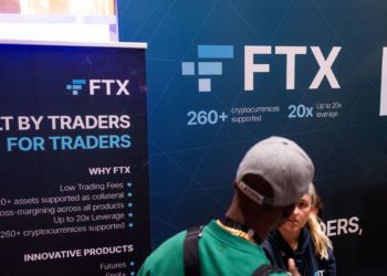 The FTX booth at the Blockchain Week Summit in Paris, France, on Wednesday, April 13, 2022. The three-day conference brings together the brightest minds, business professionals and leading investors to help you navigate the blockchain industry, according to the event's organisers. Photographer: Benjamin Girette/Bloomberg