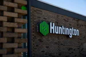 A Huntington Bank branch in Troy, Michigan, US, on Thursday, April 13, 2023. Huntington Bancshares Inc. is scheduled to release earnings figures on April 20.