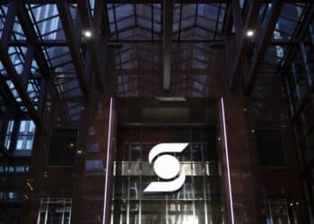 The Bank of Nova Scotia (Scotiabank) headquarters in Toronto, Ontario, Canada, on Wednesday, March 8, 2023. Rising rates are expanding Canadian banks' net interest margin, but a flatter and inverted yield curve limits upside, and a peak may come in 2023. Photographer: Della Rollins/Bloomberg