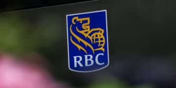 Royal Bank of Canada (RBC) headquarters in the financial district of Toronto, Ontario, Canada, on Thursday, Aug. 24, 2023. Royal Bank of Canada said it plans to cut as much as 2% of its full-time equivalent staff in the coming quarter after a surge in expenses weighed on third-quarter results. Photographer: Cole Burston/Bloomberg