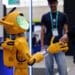 A humanoid robot at the Seoul AI Robot Show on Sept. 30.