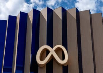 Meta Platforms Inc. signage during the Meta Connect event in Menlo Park, California, US, on Wednesday, Sept. 17, 2025. Meta Platforms Inc., seeking to turn its smart glasses lineup into a must-have product, on Wednesday unveiled its first version with a built-in screen. Photographer: David Paul Morris/Bloomberg