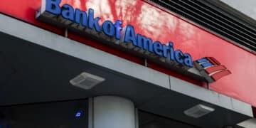 Bank of America branch in New York