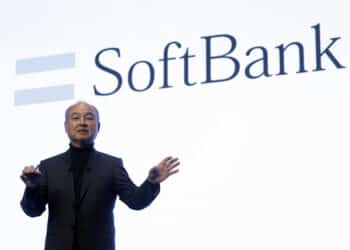 Masayoshi Son, chairman and chief executive officer of SoftBank Group Corp., speaks at the SoftBank World event in Tokyo, Japan, on Wednesday, July 16, 2025. Speaking via teleconference, Son and OpenAI chief Sam Altman argued that advancing artificial intelligence would lead to new jobs that are not yet imagined, and the advancement of robotics will help kickstart a self-improvement loop. Photographer: Kiyoshi Ota/Bloomberg