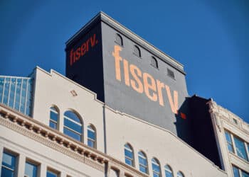 Exterior view of the Fiserv headquarters in Milwaukee