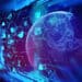 fintech icon on abstract financial technology background