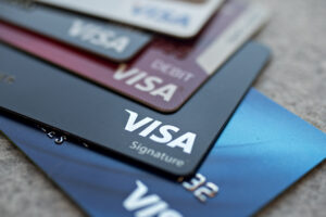 Visa debit and credit cards