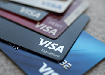 Visa debit and credit cards