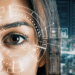 Woman have biometric scan of face