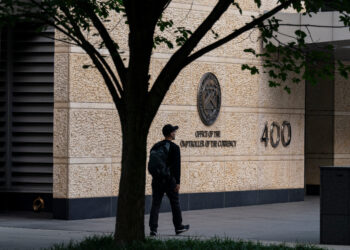 The Office of the Comptroller of the Currency in Washington, D.C. Photographer: Al Drago/Bloomberg