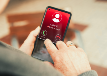 man decides whether or not to accept call identified as fraud