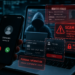Alerts popping up on a digital screen warning of identity fraud, scams, account takeovers, credit card fraud, etc.