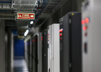 Server room at the Yotta Data Services Pvt. data center in Navi Mumbai, India, on Thursday, Mar. 14, 2024. Yotta Data Services is buying thousands of Nvidia chips to offer AI capabilities in India. Photographer: Dhiraj Singh/Bloomberg